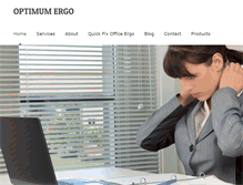 Tablet Screenshot of optimumergo.com